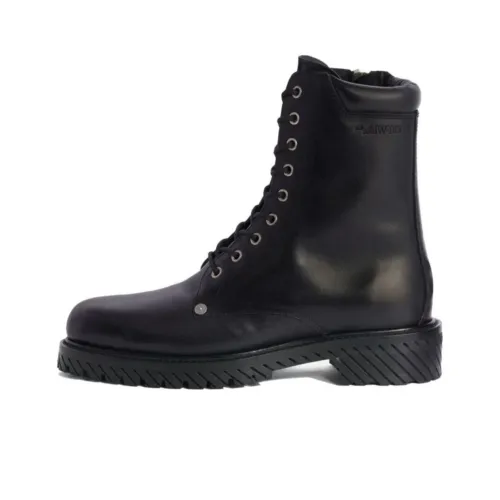 OFF-WHITE Diag-sole Lace-up Combat Boots