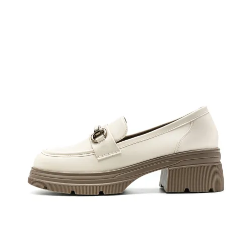 EBLAN Loafers Women's Low-Top Beige