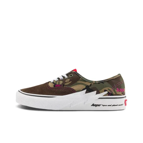 Vans Authentic AAPE X 'Bolt - Green Camo'