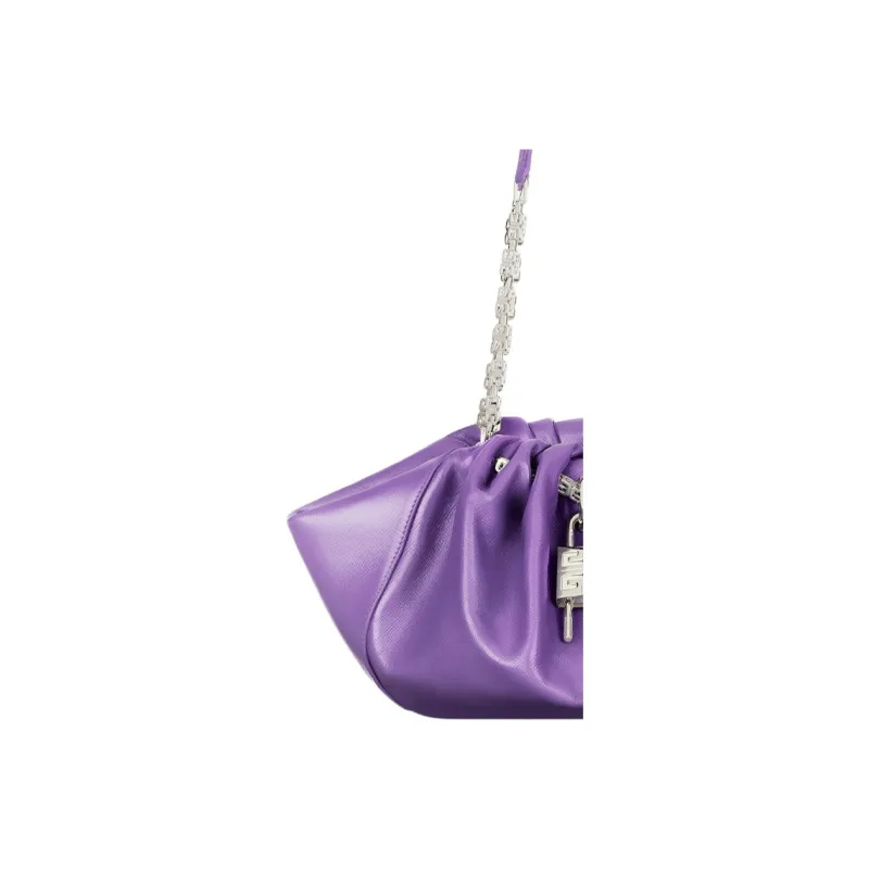 Givenchy Cow Leather Handbag Shoulder Bag Women's Electric Glow Purple-3