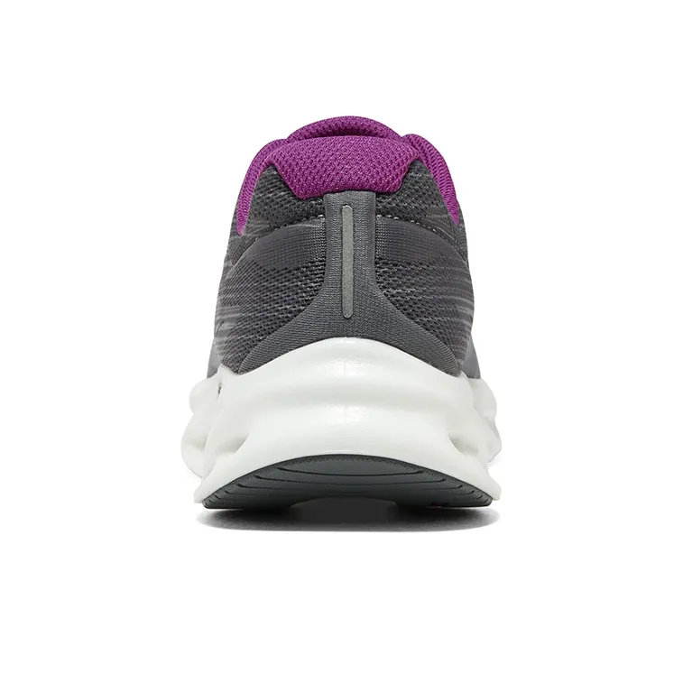 Skechers Go Run Speed Swirl Tech Anti Slip Wear Resistant Low Top Running Shoes Women's Gray Purple-4