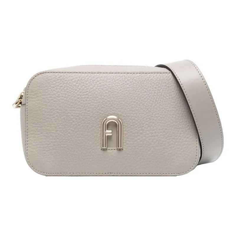 Furla Primula Grained Cow Leather Shoulder Bag Crossbody Bag Mini Women's Taupe-0