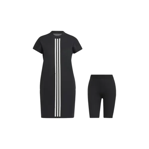 Adidas Short-Sleeved Dresses Women's Set Black