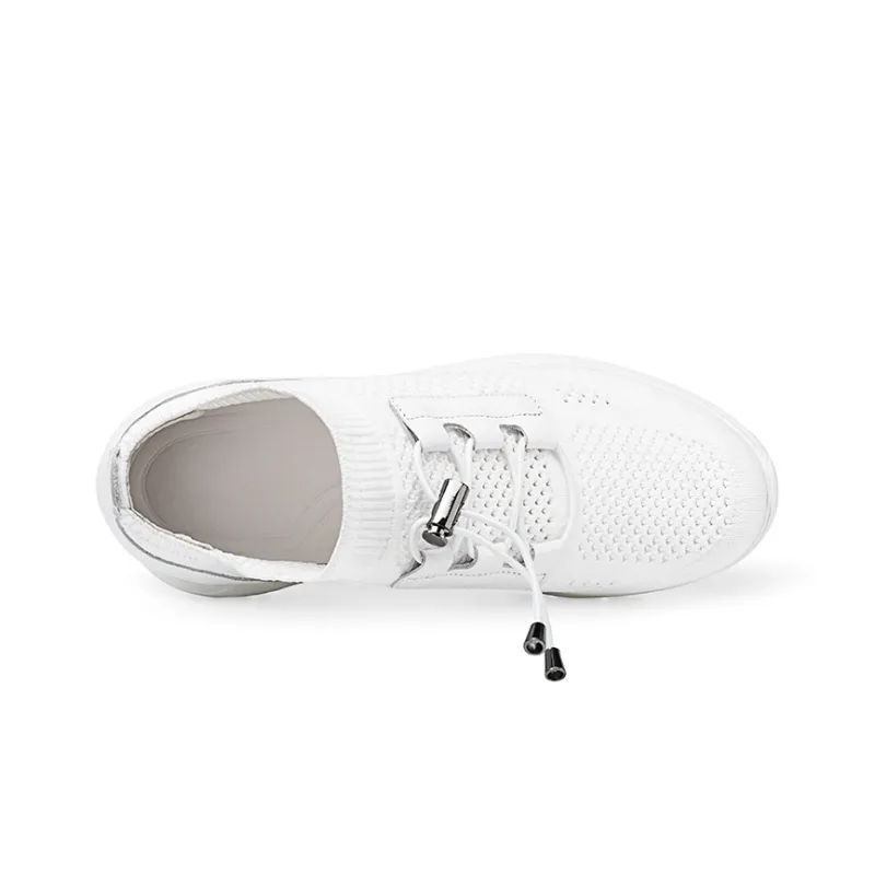 He Jinchang Hermo Collection Wear Resistant Slip Resistant Low Top Casual Shoes Women's White-4