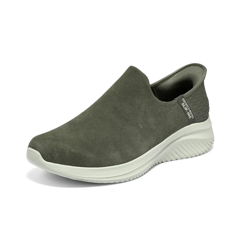Skechers Ultra Flex 3.0 Hands Free Slip Ins Anti Slip Wear Resistant Low Top Casual Shoes Men's Brown-2