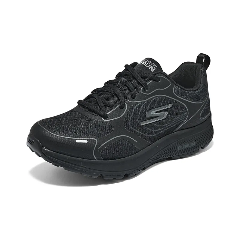 Skechers Go Run Consistent Anti Slip Wear Resistant Low Top Casual Running Shoes Women's All Black-2