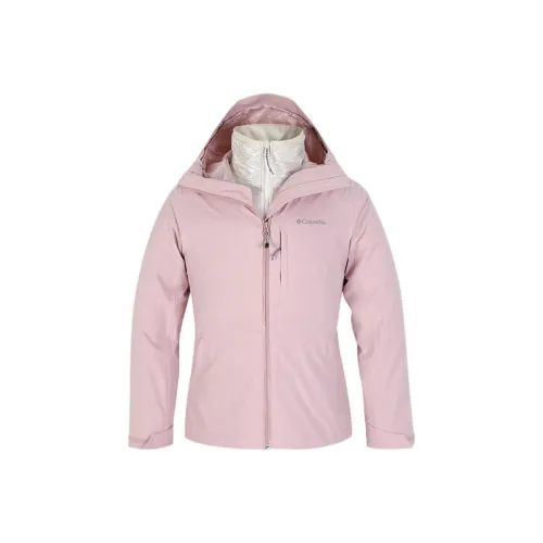 Columbia Windbreaker Jackets Women's Pink