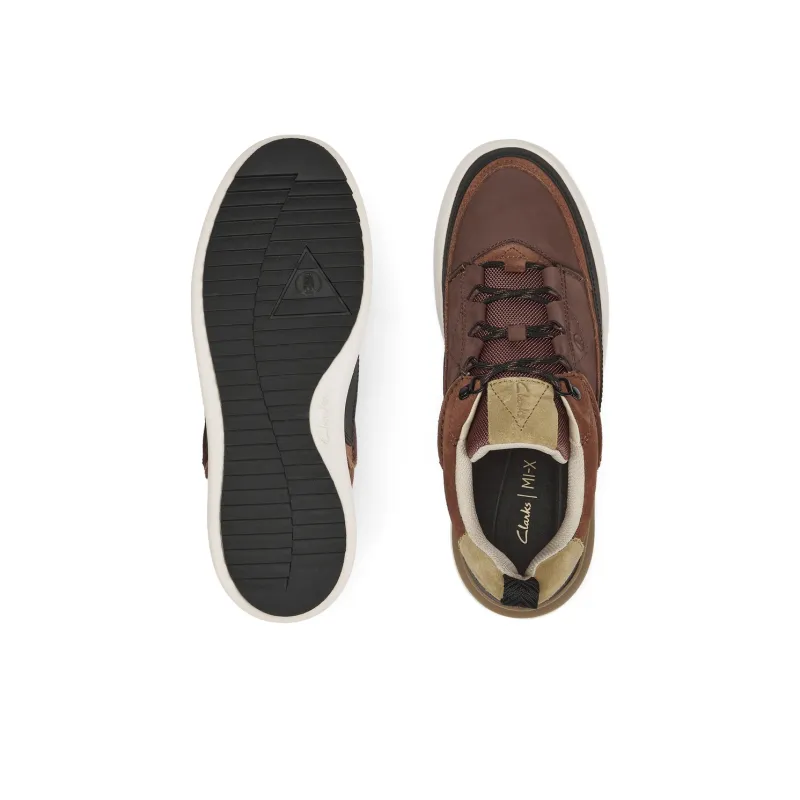 Clarks Low Top Skateboard Shoes Men's Tan-2