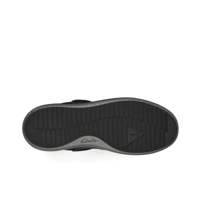 Clarks Abrasion Resistant Slip Resistant Low Top Skateboard Shoes Men's Black-4