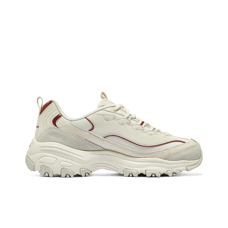 Skechers Dlites 1.0 'Beige Burgundy' Women's-1