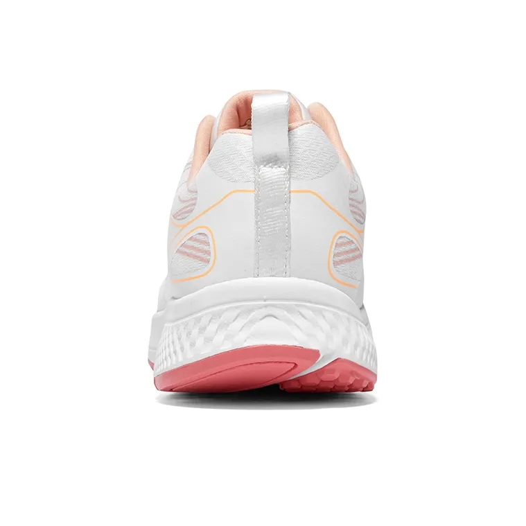 Skechers Go Run Consistent Anti Slip Wear Resistant Low Top Casual Running Shoes Women's White Orange-4