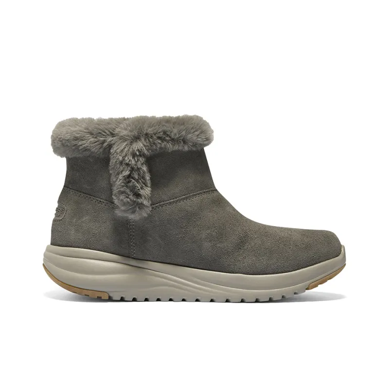 Skechers ON THE GO STELLAR Waterproof And Slip Resistant Short Mid Calf Snow Boots Women's Taupe-1