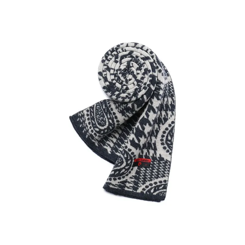 PIERRE CARDIN Wool Knit Scarves Unisex-0