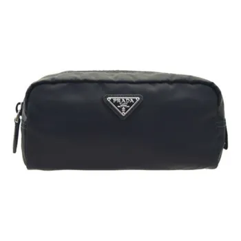 PRADA Nylon Makeup Bag Women's Black