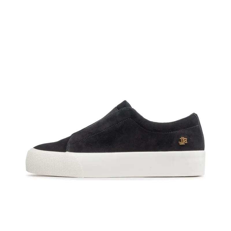 Polo Ralph Lauren Low-Top Skateboard Shoes 3cm Women's Black-0