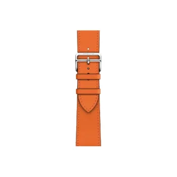 HERMES Apple Watch Calfskin Watch Refurbishing 41mm Unisex Orange H077051CJ93
