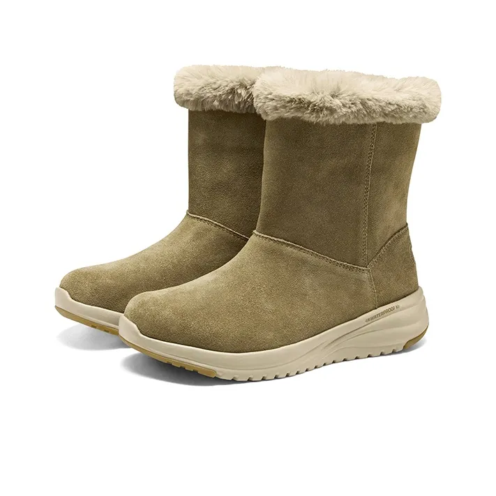 Skechers ON THE GO STELLAR Thermal Abrasion Resistant Slip Resistant Crew Snow Boots Women's Brown-3