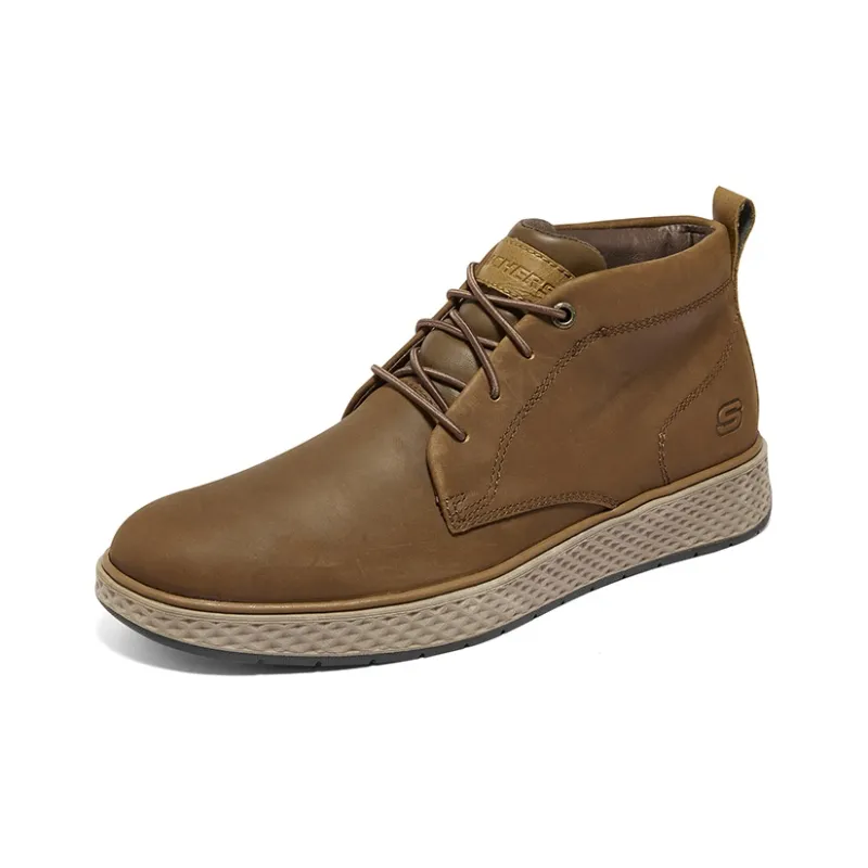 Skechers BURKETT Men's Casual Shoes Men's Dark Brown-2