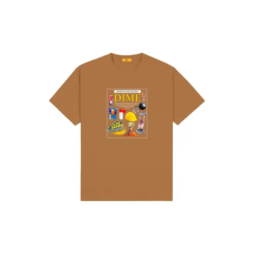 Dime T-Shirts Unisex Brown