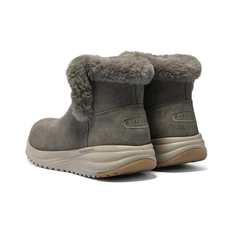 Skechers ON THE GO STELLAR Waterproof And Slip Resistant Short Mid Calf Snow Boots Women's Taupe-4