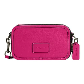 COACH Leather Camera Bag, Shoulder Bag, Crossbody Bag Trumpets Women's Purple