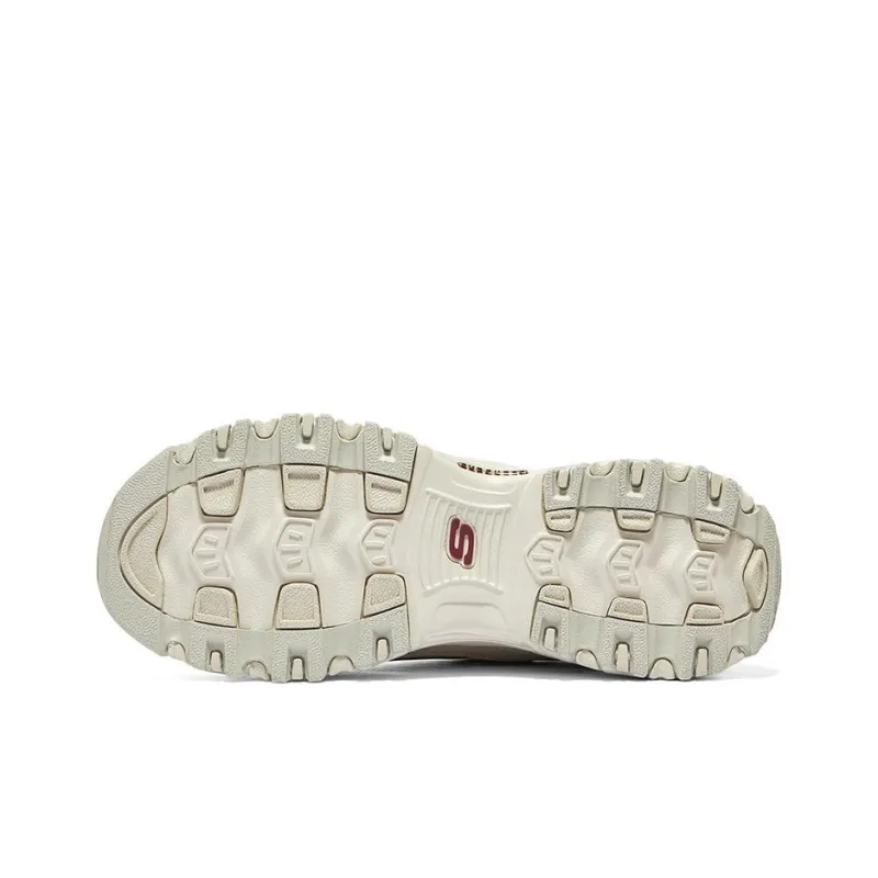 Skechers Dlites 1.0 'Beige Burgundy' Women's-5
