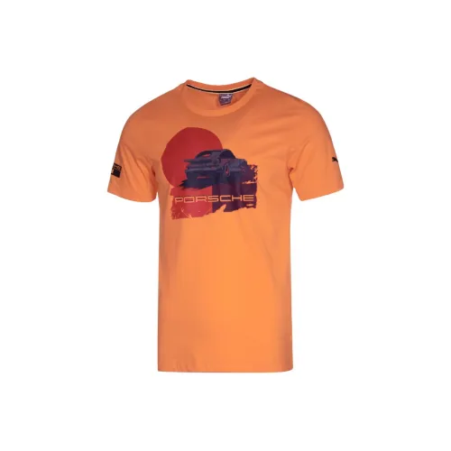 PUMA T-Shirts Men Orange