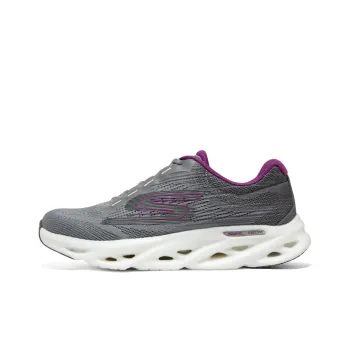Skechers Go Run Speed Swirl Tech Anti Slip Wear Resistant Low Top Running Shoes Women's Gray Purple