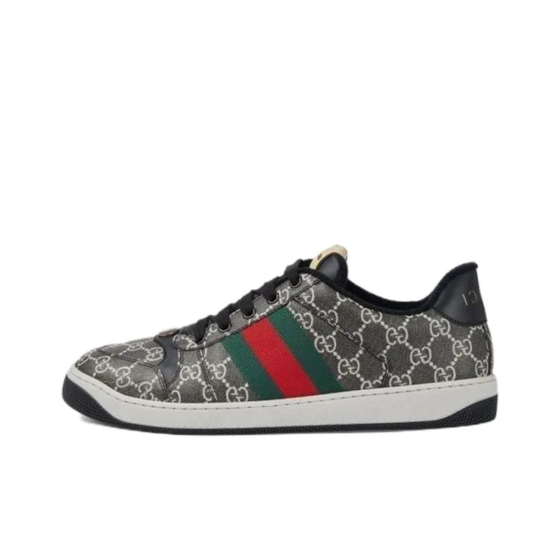 GUCCI Screener 'GG Supreme Black Grey'-0