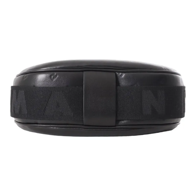 MARNI Artificial Leather Hobo Bag Crossbody Bag Shoulder Bag Men's Black-5