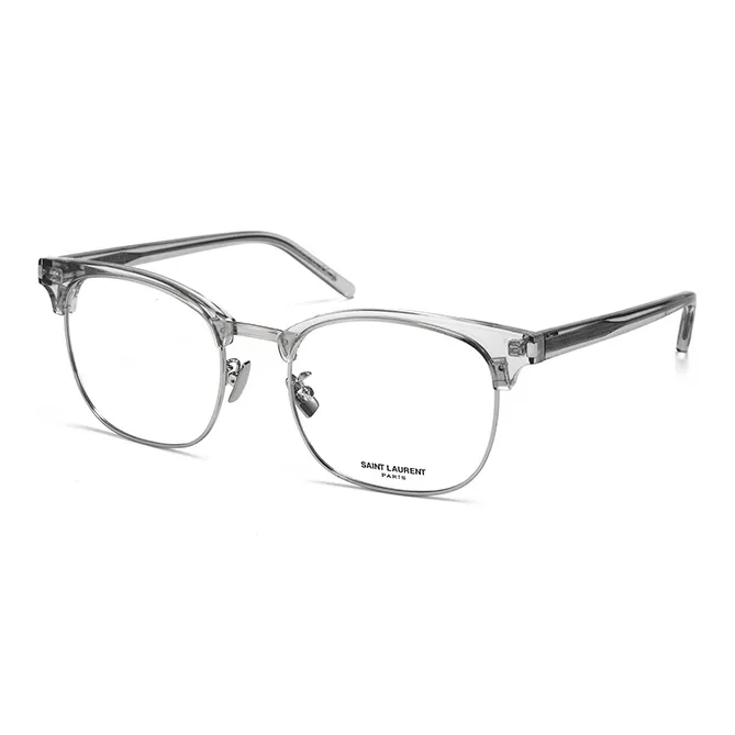 SAINT LAURENT Plate Frame Square Eyeglass Frames Unisex-1