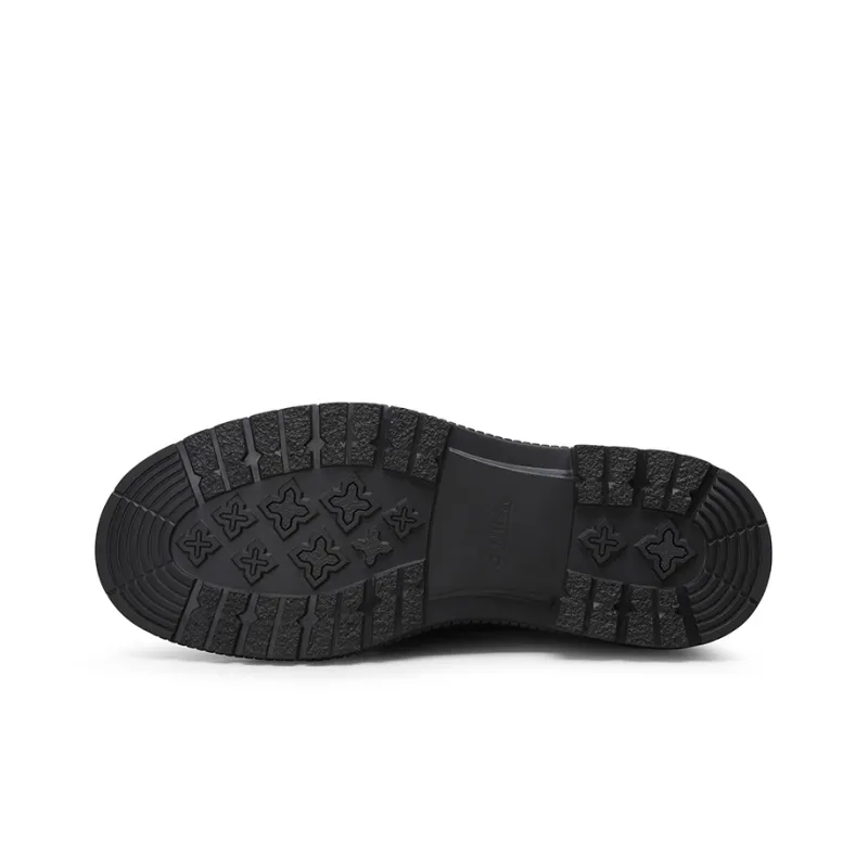 GOLDLION Dress Shoes Men Low Top Black/Brown-4