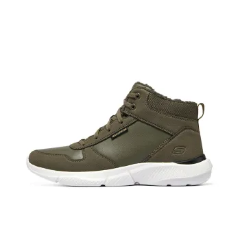 Skechers Ingram Warm And Wear Resistant Knee High Outdoor Boots Men's Olive Green