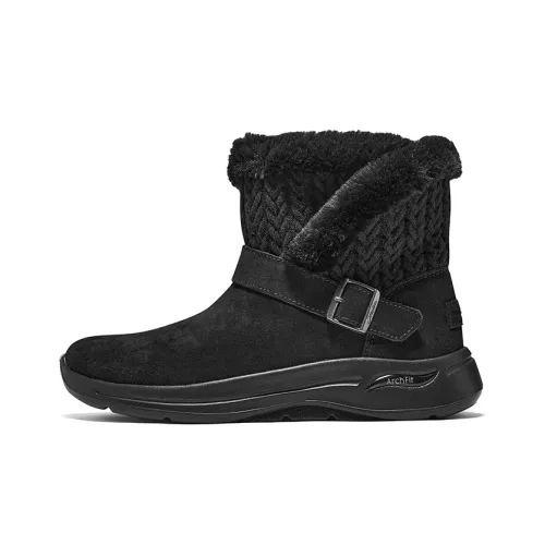 Skechers Go Walk Arch Fit Snow Boots Women's Black