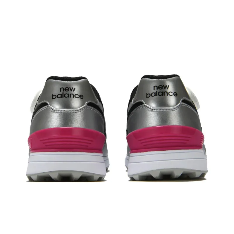 New Balance 574 Boa 2E Golf Shoes 'Silver Black Pink' Women's-3