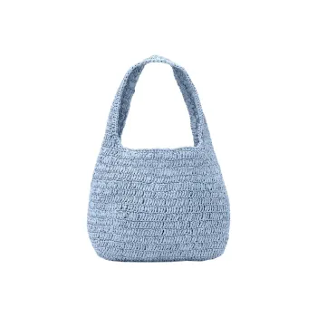 COS Paper Reed Handbag, Shoulder Bag Regular Women's Blue