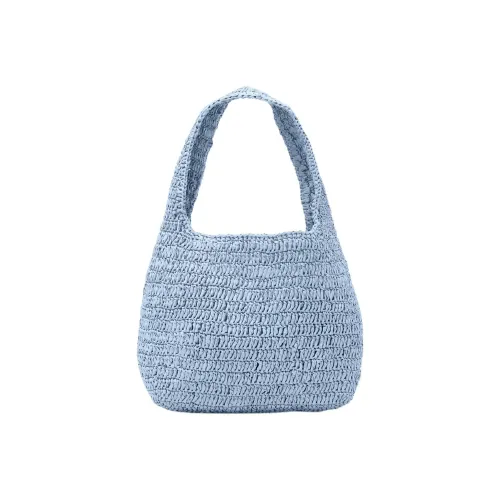 COS Paper Reed Handbag, Shoulder Bag Regular Women's Blue