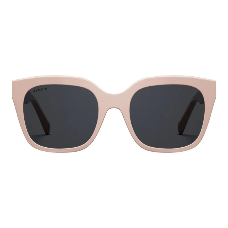 PARZIN EMS Square Sunglasses Women's Pink-1