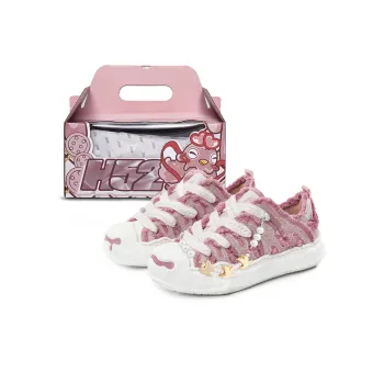 H 52 Skateboard Shoes Unisex Mid Top Pink/Red Bean