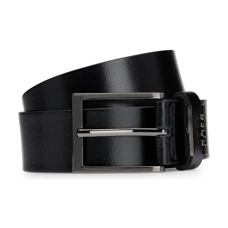 HUGO BOSS Logo Plaque Buckled Belt-0