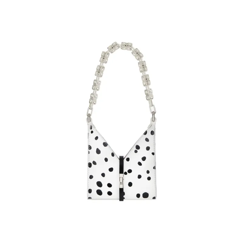 Givenchy Disney Collaboration Cut out Cow Leather Shoulder Bag, Handbag, Shoulder Bag Women's Black & White-1