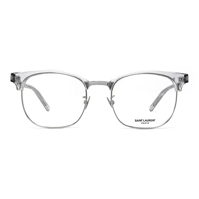 SAINT LAURENT Plate Frame Square Eyeglass Frames Unisex-3