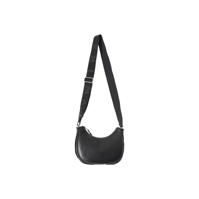 MARNI Artificial Leather Hobo Bag Crossbody Bag Shoulder Bag Men's Black-3