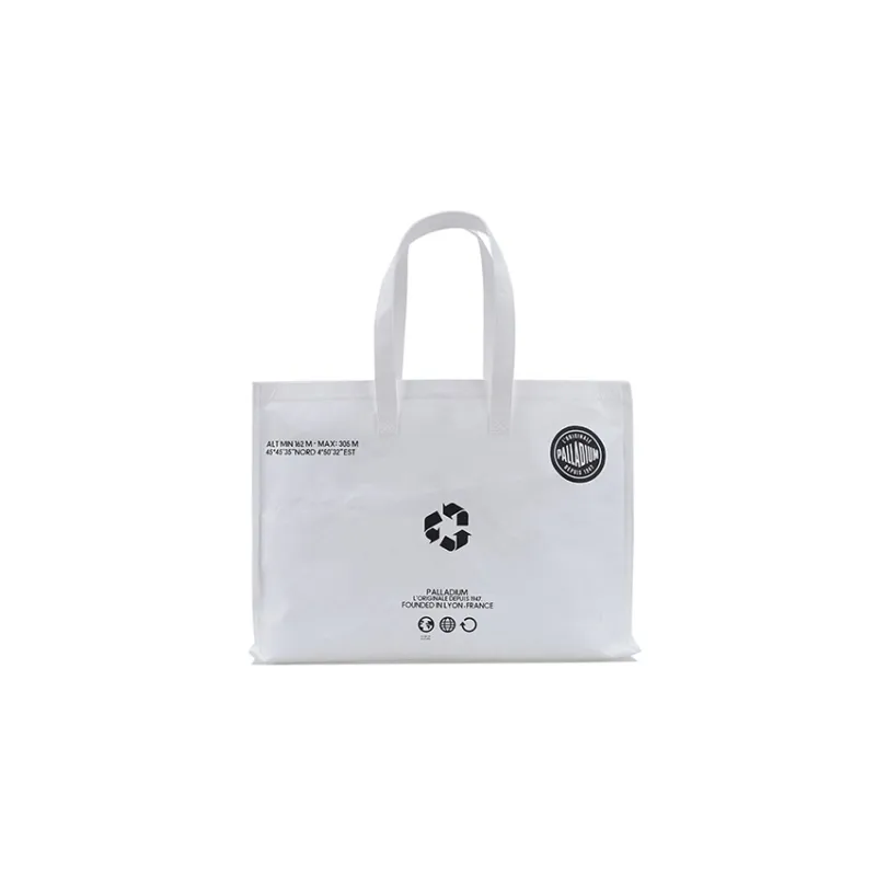 Palladium Polyurethane Tote Bag, Shopping Bag, Shoulder Bag, Handbag Regular Women's White-0