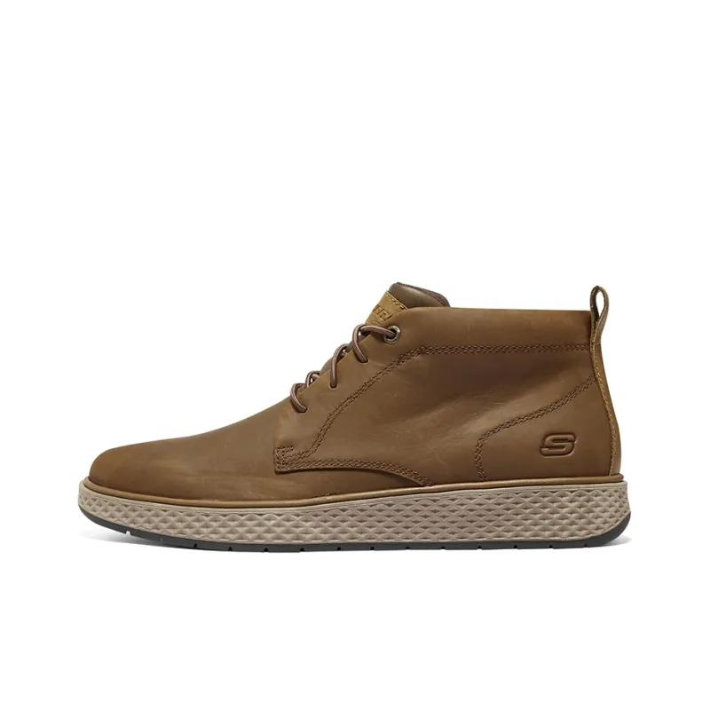 Skechers BURKETT Men's Casual Shoes Men's Dark Brown-0
