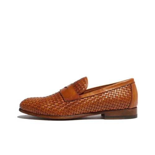 SCAROSSO Delfina Woven Leather Loafers