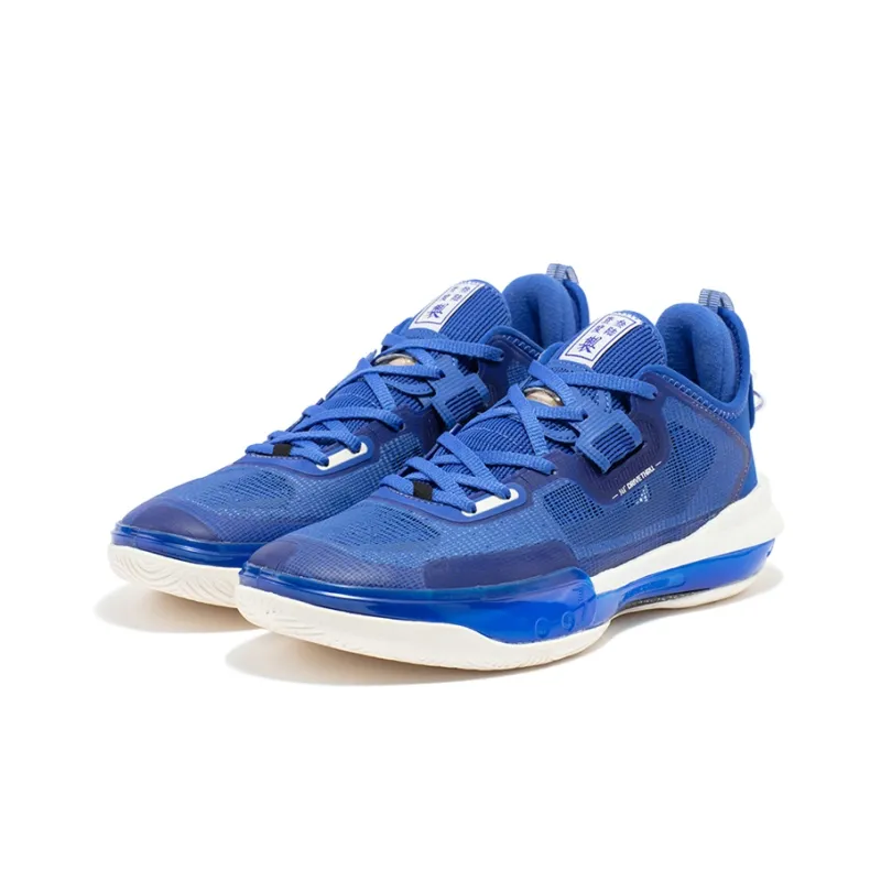 361° Ultra Star 1.0 Pro Basketball Shoes Men Low Top Shimmering Blue/Feather White-2