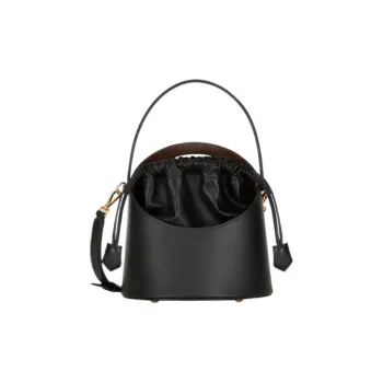 ETRO Calfskin Detail Bucket Bags Shoulder Bag Crossbody Bag Handbag Regular Women's Black