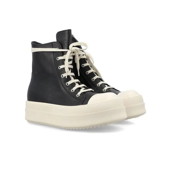 RICK OWENS Luxor Runway Mega Bumper Ramones Black Milk FW23-2