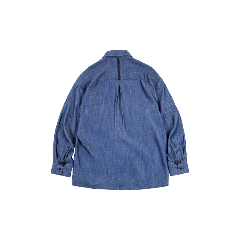 MADEN Shirts Men Denim Blue-1
